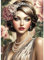 MAXBYE Dame Vintage 5D Diamond Painting Kits pour Adulte, DlY Diamond Painting Art Kits Peinture Diamant Complet Kits pour Débutant, Diamond Crystal Art Crafts Home Wall Decor Gift 12x16 Inch