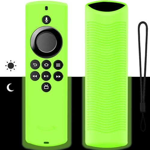 Silicone Custodia Remota per telecomando Fire TV Stick Lite 2020 Alexa telecomando vocale Guscio Protettiva,Antiscivolo Cover Copertura