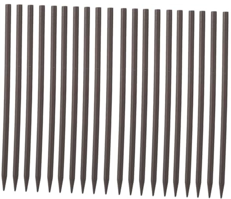 Homoyoyo 20pcs Bâtonnets à Cheveux en Bois Synthétique Noir pour DIY Coiffure, Accessoires de Cheveux Fins et Élégants pour Coiffures Vintage et Simples