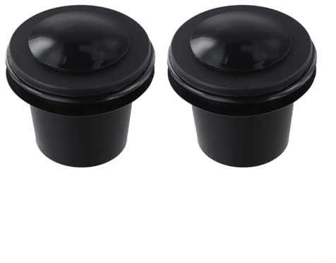 Silicone Umbrella and Hole Cover Set, Patio Table Hole Reducer for 2 to 2. Inch Openings, Garden Parasol Adapter For Ring and Pole Stabiliser to Fix Wobble, Outdoor Furniture(black)