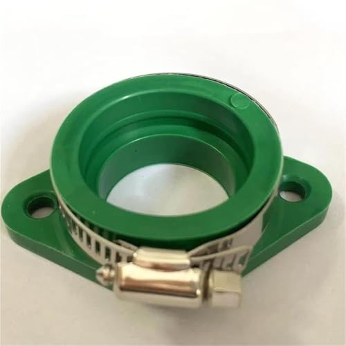 Adattatore Collettore Di Aspirazione Adattatore Interfaccia Carburatore Moto Per PWK 21/24/26/28/30 Mm Per JOG DirtBike ATV Scooter Collettore Di Aspirazione Manicotto Tubo In Gomma(Verde)