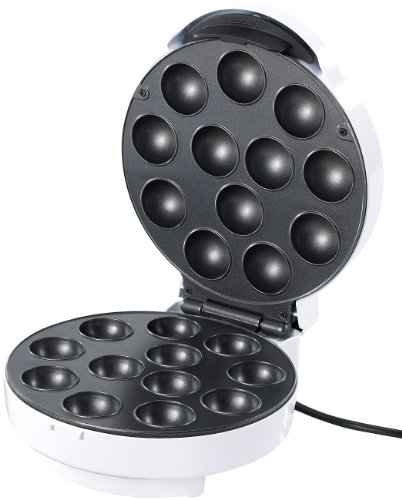 Rosenstein & Söhne Cake-Pop Waffeleisen: Cakepop-Maker für 12 leckere Miniküchlein pro Durchgang, 750 Watt (Elektrischer Cakepop-Maker, Mini-Donut-Muffin, Geburtstag)