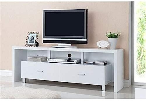 Kit Closet Mesa de televisión 2 cajones Blanco