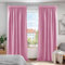 Deconovo Verdunkelungsgardinen mit Kräuselband Vorhang Blickdicht Vorhang Verdunkelung, 183x168cm(HöhexBreite), Rosa, 2er Set