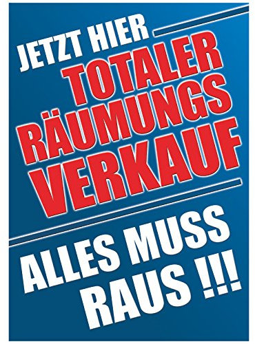A1 (594 x 820mm) Plakat/Poster Totaler Räumungsverkauf SSV WSV