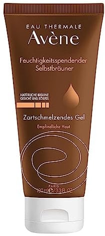 Eau Thermale Avène Gel autoabbronzante idratante viso e corpo, Effetto seta, 3.3 fl. oz