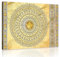 Forwall - Leinwand Bilder - Gold Mandala groß Orientalisch - 100x75 cm Leinwandbilder - Bild auf leinwand - Wandbild XXL groß Wandbilder für Wohnzimmer Schlafzimmer Wohnzimmerbilder Modern kunstdruck