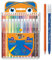 BIC Kids Buntstifte & Filzstifte Set: 18 Malstifte & 12 Fasermaler, in praktischem Katzen-Etui