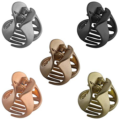 HO2NLE Pinza Capelli 5pz Mollettoni Capelli Clip Artiglio Pinzette Pinze per Capelli in Acrilico Anti-slip Donne Coreane Irregolare Mollettone Mollette per Capelli Donna Elegante Fermacapelli Pinza