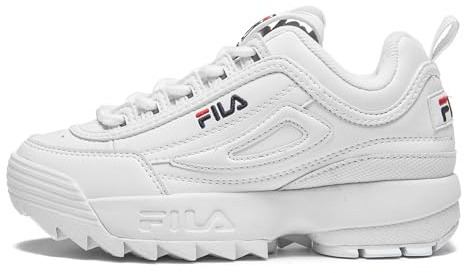 FILA Unisex kinder Disruptor infants Sneaker, White, 19 EU