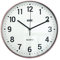 ANSIO Wall Clocks 10 inch/25.4cm For Living Room Modern, Large Wall Clock Ideal for Bedrooms, Kitchen, Office, Bathroom - Rose Gold Frame, White Background and Black Numbers, Silent Wall Clock