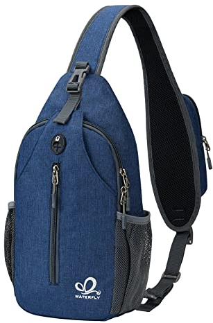 Waterfly Sac de Poitrine Sac Bandouliere Sacoche Bandouliere Sac à Dos Petit pour Sport Randonnée Cyclisme Homme et Femme