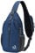 WATERFLY Sling Rucksack Sling Bag Schulterrucksack Umhängetasche Verstellbarer Rucksackgurt Wandern Brust Rucksack für Herren und Damen, 7 x 3.5 x 15 inches, Dunkelblau