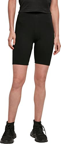 Build Your Brand Damen Women's High Waist Cycle Yoga Shorts, Schwarz, XL EU