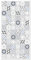 Panorama Tapis Vinyle du Sol Cuisine Salle de Bain - Différentes Tailles - (Carreaux Ciments Love Gris et Bleu 60x110 cm)