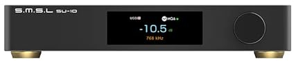 S.M.S.L SU-10 MQA Full Decoder Support MQA-CD Dual ES9038PRO DAC USB XMOS XU16 DSD512 PCM32Bit/768kHz Bluetooth Aptx-HD USB Balanced Decoder