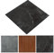 Izrielar PVC Bodenbelag, Selbstklebende Vinylboden 30x30cm, Rutschfeste Wasserdichte Schneidbar Fliesenoptik Bodenfliesen, Fussbodenheizung Fliesen, Vinyl Boden, (11PCS, 1m², Schwarz Marmo)