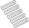 QUARKZMAN 5Stk Druckfeder Druckfedern 304 Edelstahl Feder Federn Zugfeder Zugfedern Spring 8mm AD 0.8mm Draht Größe 30mm Frei Länge Spiralfeder Spiralfedern Sprungfeder Stahlfeder Silber