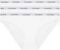 Calvin Klein 3 Pack Bikini Low-Rise 000Qd5207E, Mutandine Bikini, Donna, Bianco (White/White/White), M