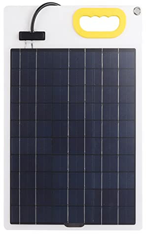 Panneau Solaire, 50w Monocristallin Silicium Haute Efficacité Module Solaire Chargeur Solaire Environnemental pour Extérieur