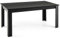 Giantex Mesa de Comedor para 6-8 Personas, 160 x 80 x 77 cm, Diseño Moderno, Mesa de Cocina con Patas en Forma de L, Carga hasta 150 kg, para Comedor, Salón (Negro)