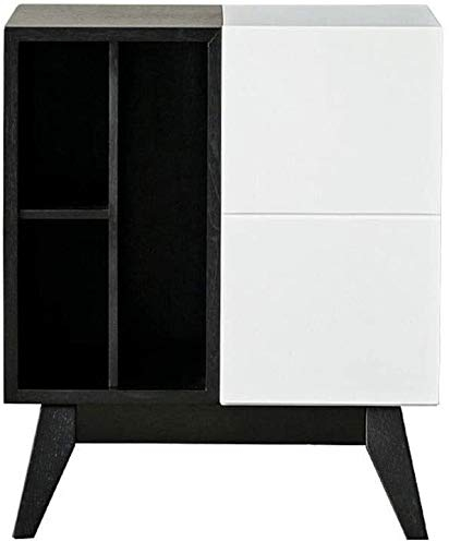 Nachttisch, einfacher Nachttisch für Schlafzimmer, Büro, Nachttisch, Gitter-Schlafzimmer, moderner, minimalistischer Funktionsspind, modischer kleiner Couchtisch, Lichtschrank, Nachttisch Comfortable