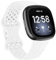 Sport Armband Kompatibel mit Fitbit Versa 3/ Versa 4 Armband/Sense/ Sense2 Armband, Weiches Silikon Ersatzarmband Atmungsaktives Uhrenarmband für Damen Herren (White, One Size)