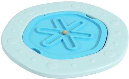 ZONEKIZ 2 in 1 Balance Board Kinder Wobble Board mit Ball, für Alter 3-6 Jahre - Blau