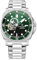 Pagani Design- Reloj Automático Hombre, Brazalete Casual Acero Inoxidable con Elegante Cristal Zafiro, Correa Nylon NH39, PD1736 (PD-1736 Banda de Acero Verde)