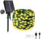 Tacobey Solar String Lights Outdoor Garden - 65Ft/20m 200 LED Solar Powered Fairy Lights Waterproof, USB Charging, 8 Modes, Decorative Lighting for Garden, Yard - Warm White