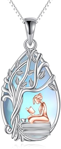 YAFEINI Konzert Halskette für Deman Sterling Silber Konzert Mondstein Halskette Konzert Schmuck Geschenke für Mädchen