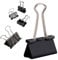 10 Pcs Large 51mm Binder Clips Document Clips Metal Paper Drawing Clip Multi-Function Foldback Clips for Notes Office School Home Kitchen Shops