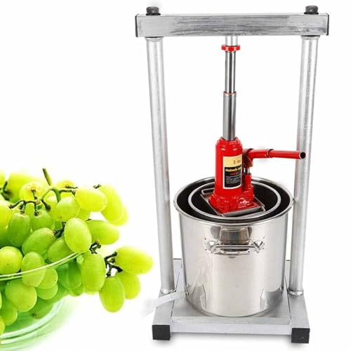 URJWAN Obstpresse, Obstweinpresse, Entsafter Mit GroßEr KapazitäT, Obstpresse, Obstpresse, Obstzerkleinerer, ObstmüHle, Apfelpresse, Obstpresse,12L