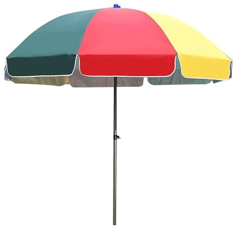 UHJKLA 1,8 m Ampel- und Balkonschirm, 8 Streben, Gartenschirm aus Holz im hawaiianischen Stil, wasserabweisend, mit Tragetasche für Strand/Pool/Terrasse, Sonnenschirm für