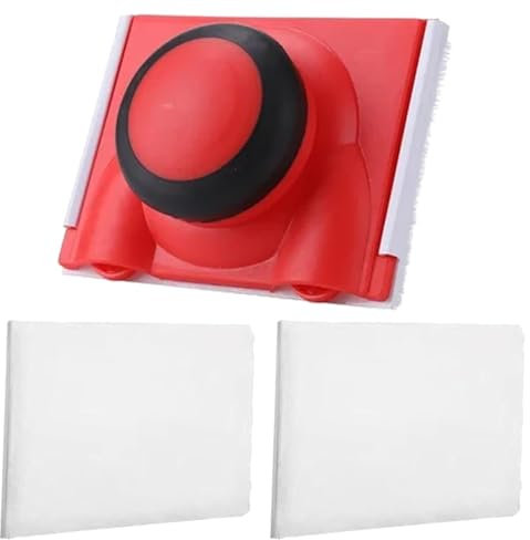 Amazleer Coupe-bordure avec 2 tampons de rechange pour bordure de peinture avec poils en nylon, outils de coupe pour murs et plafonds (bordure de peinture avec 2 tampons)