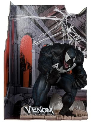 McFarlane Toys - Marvel Venom Sammlerstück im Maßstab 1:10 mit Szene (The Amazing Spider-Man #316)