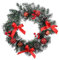 Weihnachtskranz Haustür, 30cm Adventskranz Künstlich, Rote Beeren Deko Weihnachten, Elegant Weihnachtstürkranz Außen, Kranz Weihnachtskranz Tür, Kiefernzapfen Türkranz Winter Kugeln Christmas Decor