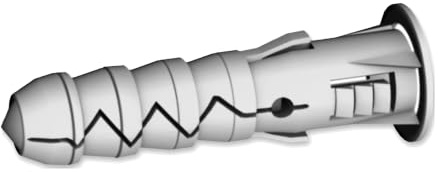 Wall Plugs M8 x 40mm (Pack of: 10) Universal Plug Expansion Heavy Duty Multi Purpose Masonry Fixings DIYUK