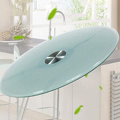 LFONDIGE Plato Giratorio Redondo Lazy Susan de Gran tamaño, de mármol, para Mesa de Comedor, Bandeja giratoria Resistente para Servir, de 28 a 39 Pulgadas