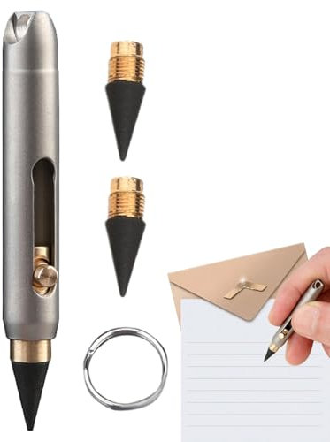Mini-Blei-Stift, Pointy Forever, Ewigern Bleistift, Mit 2 Magnetischer Graphit-Spitze, Nachhaltig Wechselbar, Bleistifte Pencil Unendlicher Bleistift, Ergonomischen,Haltbarkeit Von Ca. 200 Bleistiften
