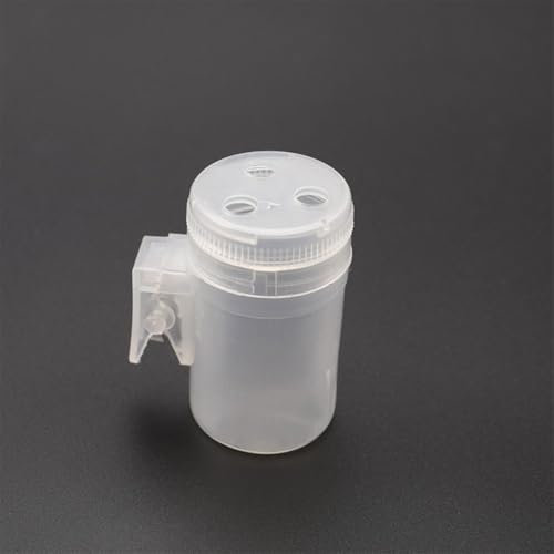 Fishing Rod Clip Feeder Cup Pole Pots Pellet Cup Carp Bait Accessory Transparent White 3 Sizes Available(L)
