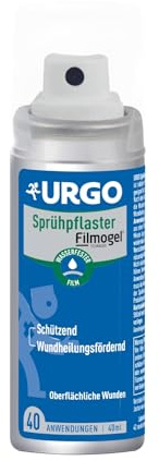 Urgo Sprühplaster Filmogel®, unsichtbares Flüssigpflaster, 40 ml | Bildet einen transparenten Schutzfilm auf kleinen Wunden und Schürfwunden, praktisches Reiseformat - wasserfest - ab 3 Jahren