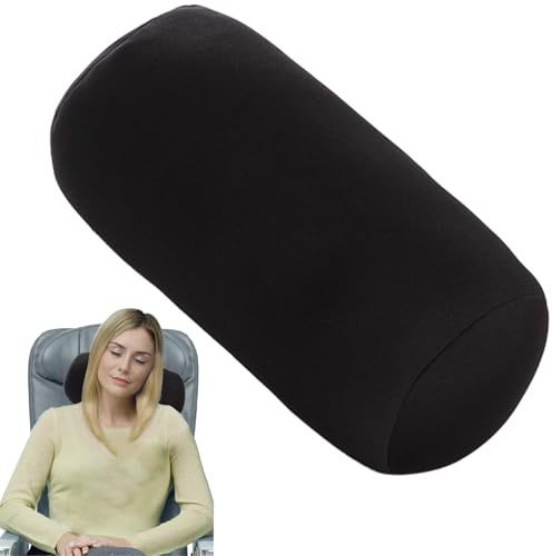 Generisch Nackenrolle Kissen, Mini Mikroperlen Rückenkissen Rolle, 30 X 14cm Mikrokügelchen Rollkissen, Bequemes Quetschrohr Nackenkissen, Nacken Und Rückenstützrohr, Für Reisen Und Zuhause