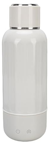 SUPYINI Portable Small Kettle, 27.76oz 500ml Travel Electric Kettle, Rechargeable Heater Cup with AI Temperature Control, 360° Heating, for Camping Car, Coffee, Tea, Milk (White)