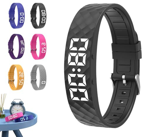 Mtjbfv vespire wecker,Vespire Pro Sleep Vibrations-Wecker,Modisch Vibrationswecker Armbanduhren 2025 Neu, Verbessert Deine Tagesenergie,Ideal Für Partner Und Tiefschläfer-E