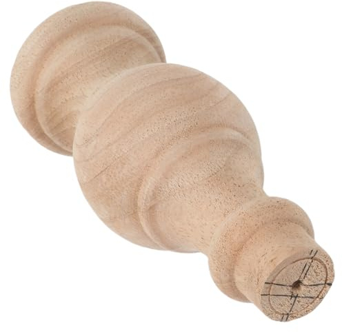 Kisangel de Meuble Vintage Style Français Élégant en Bois Rond Pied 15x6,5 Cm Installation Facile, Réduit Le Bruit, pour Tables D'appoint et Lits