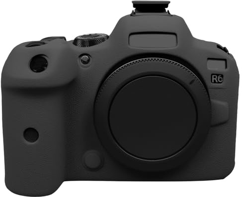 Sagreeny Schutzhülle Kompatibel mit Canon EOS R6 EOS R6 II Kamera, benutzerdefinierte Soft Silicone Cover Kamera Case, kompakte Tragelagerung, ideal für Fotografen (Schwarz)