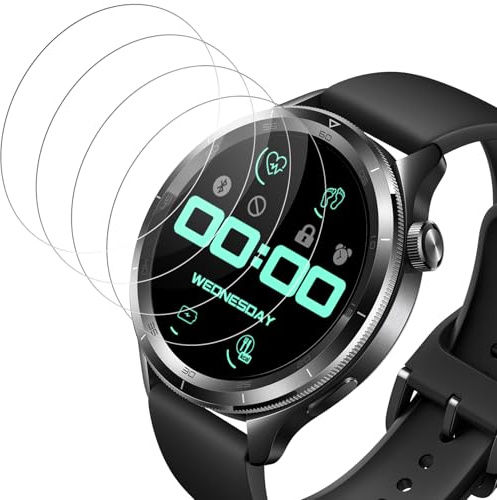 Beukei 4 Stück Schutzfolie für Xiaomi Watch S4 displayschutz, handyglas, 9H Härte, Anti-Kratzen tempered glass Film