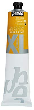 Pébéo - Huile Fine XL 200 ML - Peinture à l’Huile Ocre Jaune – Peinture à l’Huile Pébéo - Ocre Jaune 200 ml