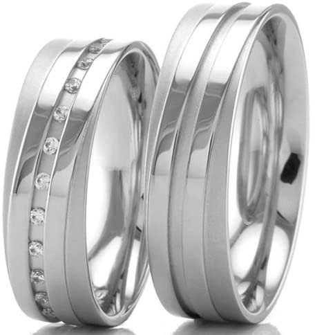 500/- Palladium Trauringe B-48-02613-14
